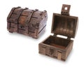 Wooden Treasure Chests Royalty Free Stock Photo