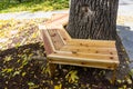 Wooden tree bench wood project