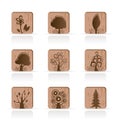 Wooden Tree Collection icons