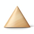 Minimalist Wooden Triangle Plate Vector With Soft Edges And Blurred Details