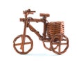 Wooden tricycle toy Royalty Free Stock Photo