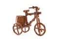 Wooden tricycle toy Royalty Free Stock Photo