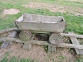 Wooden trolley Royalty Free Stock Photo