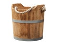 Wooden trough with handle rope