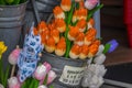 Wooden tulips in Amsterdam - a souvenir from the city