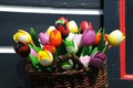 Wooden tulips Royalty Free Stock Photo