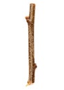 Wooden twig isolated on a white background. Royalty Free Stock Photo