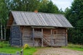 Wooden two-storey log house Royalty Free Stock Photo