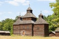 Wooden ukrainian antique orthodox church