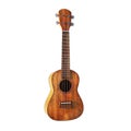 Wooden ukulele hawaiian mini guitar Royalty Free Stock Photo