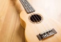 Wooden ukulele Royalty Free Stock Photo