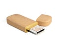 Wooden usb memory stick