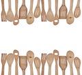 Wooden Utensil Border