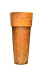 Wooden vase designed in modern style