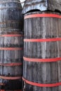 Wooden vats or barrels Royalty Free Stock Photo