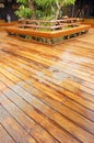 Wooden veranda Royalty Free Stock Photo