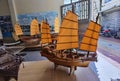 Wooden Vessel Yacht Antique China Fishing Junk Boat Sampan Fisherman History Heritage Navigation Chinese Ship Coloane Shipyard