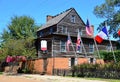 Wooden Villa in the Town Natchez, Mississippi Royalty Free Stock Photo