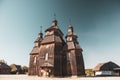 Wooden vintage church, Zaporozhian Sich village