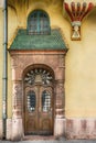 Wooden Vintage Door in Subotica city, Serbia