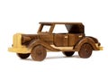 Wooden Vintage Toy Car Royalty Free Stock Photo