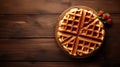 Wooden Waffle Plate: Expansive, 8k Resolution, Cryptidcore, Algeapunk