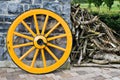 Wooden Wagon Wheel Royalty Free Stock Photo