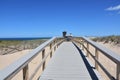 Wooden Walk Way to Old Life Saving Station and Museum Royalty Free Stock Photo