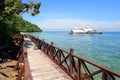 Wooden Walking Path at Beach