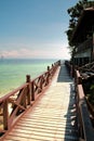 Wooden Walking Path at Beach