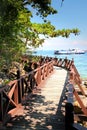 Wooden Walking Path at Beach