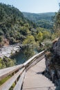 Wooden walkway above Paiva river, in Arouca, Portugal