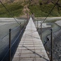 Wooden walkway bridge Royalty Free Stock Photo