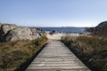 Wooden walkway to the beach Royalty Free Stock Photo