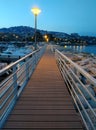 Wooden walkway pier Royalty Free Stock Photo