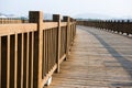 Wooden walkway on seaside Royalty Free Stock Photo