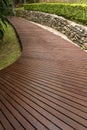 Wooden walkway