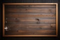 Wooden wall backdrop enhances the vintage charm of the blackboard Royalty Free Stock Photo