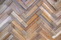 wooden wall herringbone natural rubber wood texture. Royalty Free Stock Photo