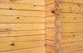 Wooden wall of a log house Royalty Free Stock Photo