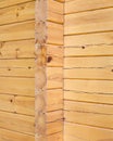 Wooden wall of a log house Royalty Free Stock Photo