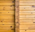 Wooden wall of a log house Royalty Free Stock Photo