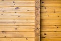 Wooden wall of a log house Royalty Free Stock Photo
