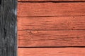 Wooden wall red and black Royalty Free Stock Photo