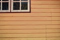 Wooden Wall Texture Windows Reflect Tree Beige Background