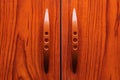 wooden wardrobe doors Royalty Free Stock Photo