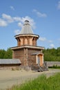 Wooden watchtower in the territory of the Sacred and Troitsk Trifonov-Pechengsky man's monastery