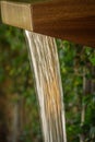 Wooden Water Feature Garden Royalty Free Stock Photo