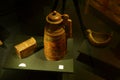Wooden water pot at folk dress museum