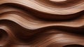 Wooden wavy background. 3d rendering, 3d illustration. Generative AI